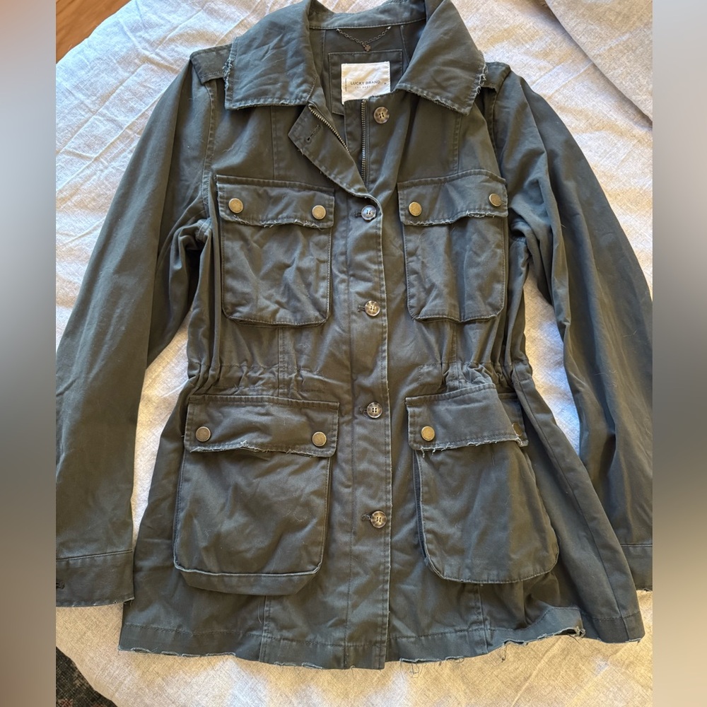 Lucky Brand Women's Green Utility Jacket